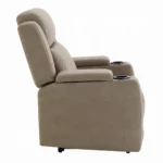 Lugo Camel Leather Power Motion Recliner with Cup Holder by ACME - Image 3