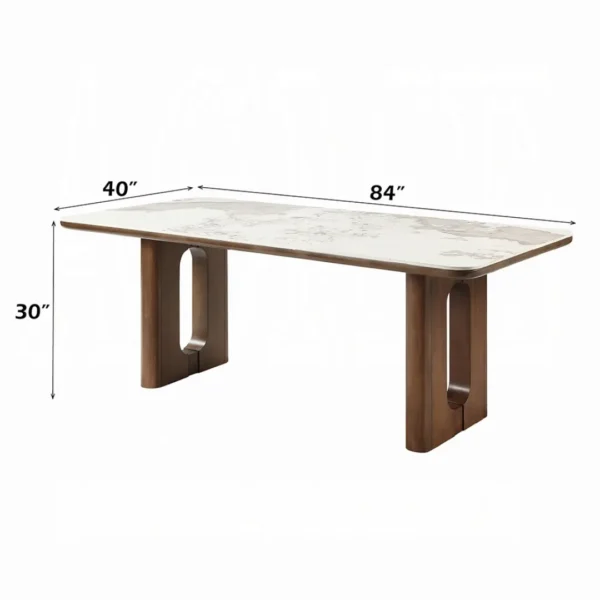 Harvey Ceramic Dining Table by ACME - Image 4