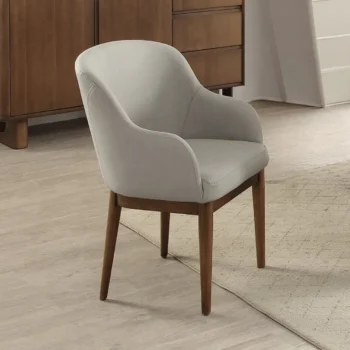 Modern Leather Side Chair Set of 2