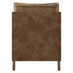 Harvey Brown Leather Dining Armchair Set of 2 by ACME - Image 2