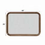 Harvey Modern Walnut Wall Mirror by ACME - Image 2