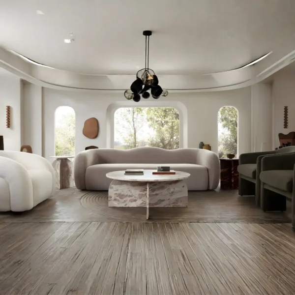 Marble Top End Table