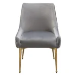 Grey Upholstered Dining Chair
