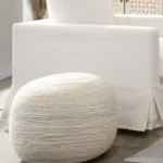 Round Accent Pouf