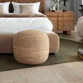 Round Accent Pouf