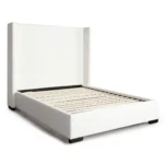 White Contemporary Platform Bed