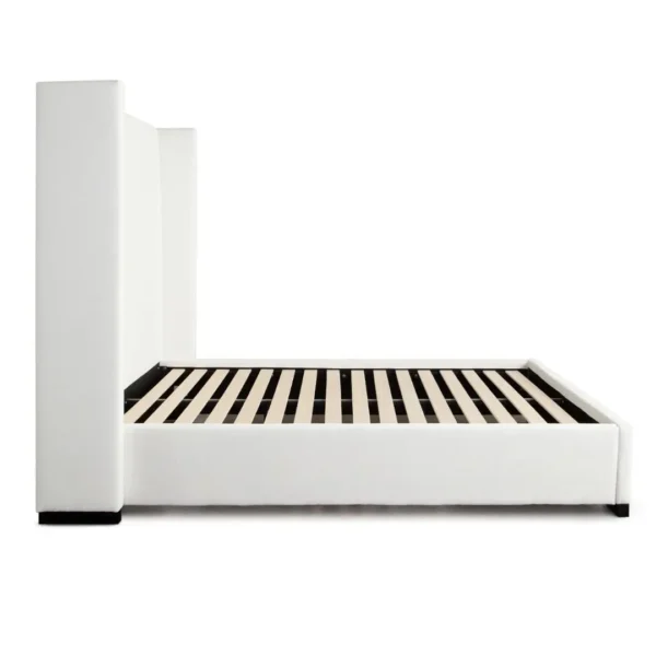 White Contemporary Platform Bed