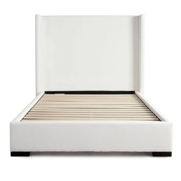 White Contemporary Platform Bed