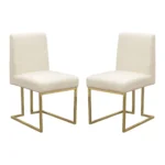 Cream Dining Chairs Set of 2