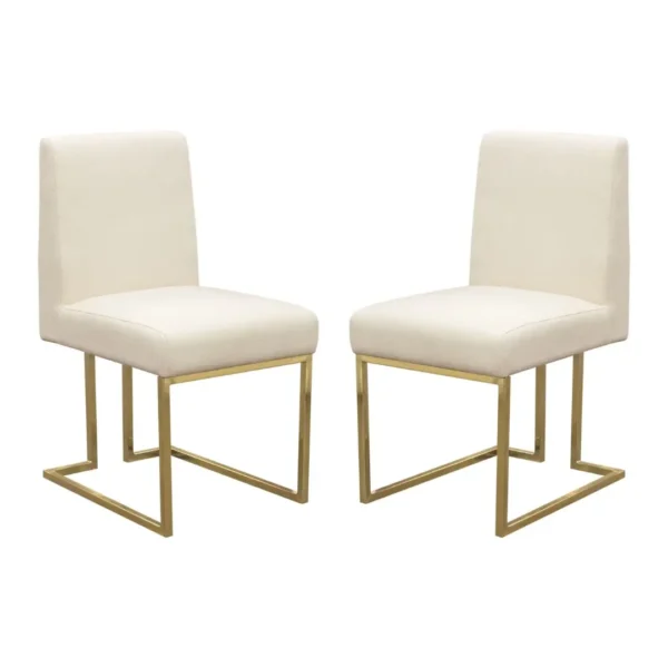 Cream Dining Chairs Set of 2