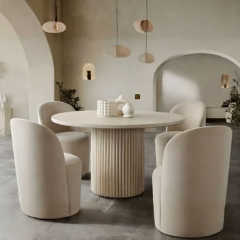 Round Pedestal Dining Table