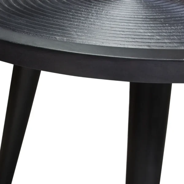Round Wooden End Table