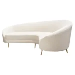 Cream Curved Sofa