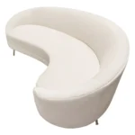 Cream Curved Sofa