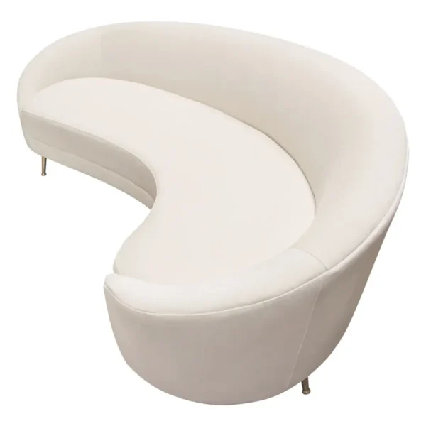 Cream Curved Sofa