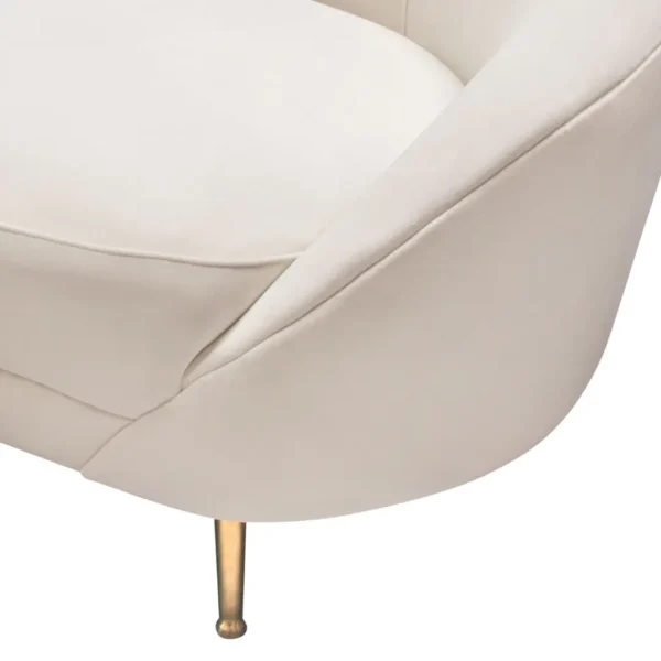 Cream Curved Sofa