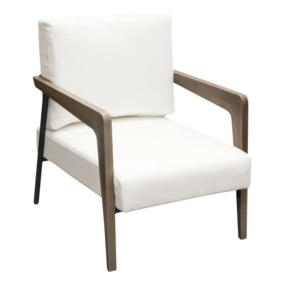 Blair Wood Accent Chair In White By Diamond Sofa | Mobilia Cleopatra 3 Wood Accent Chair