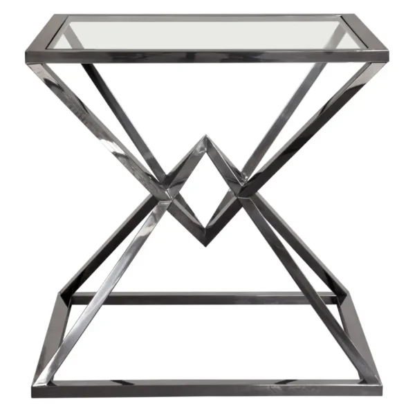 Glass Top End Table