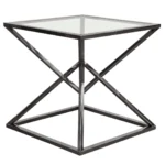 Glass Top End Table