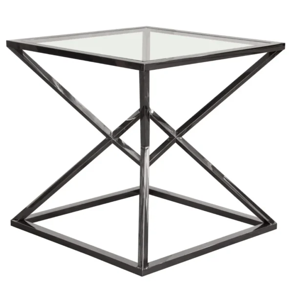 Glass Top End Table