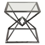Glass Top End Table