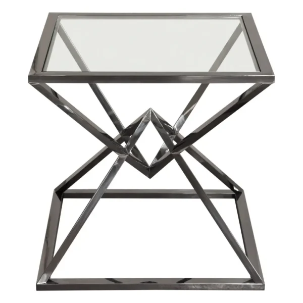 Glass Top End Table