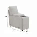 Tarrance Gray Modular Console with Wireless Charging by ACME - Image 8