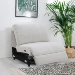 Gray Modular Power Armless Recliner
