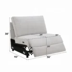 Tarrance Gray Modular Power Armless Recliner by ACME - Image 7