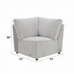 Tarrance Gray Modular Wedge by ACME - Image 4