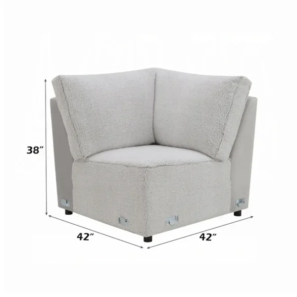 Tarrance Gray Modular Wedge by ACME - Image 4