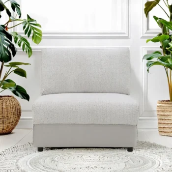 Gray Modular Armless Chair