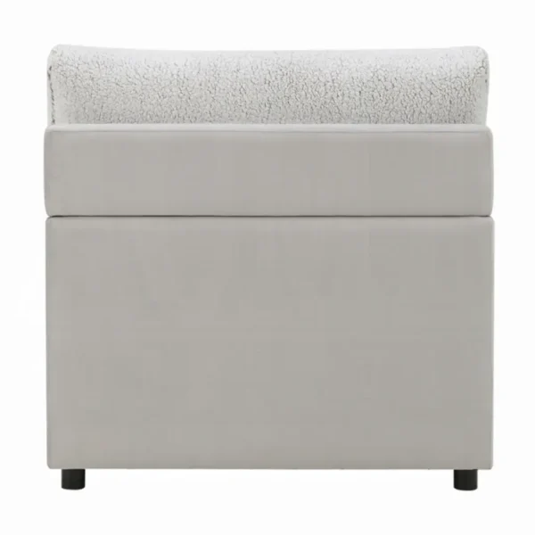 Tarrance Gray Modular Armless Chair by ACME - Image 3