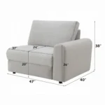 Tarrance Gray Modular RF Power Recliner by ACME - Image 5