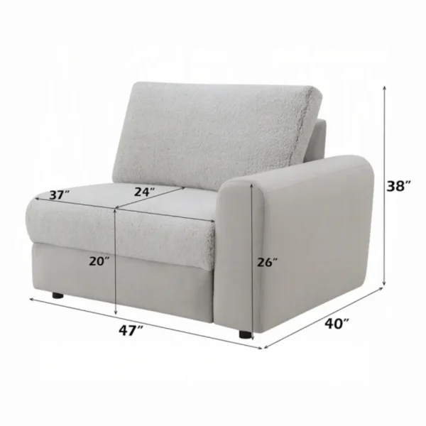 Tarrance Gray Modular RF Power Recliner by ACME - Image 5