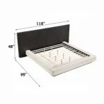 Clayten Eastern King Bed Frame Wood by ACME - Image 4