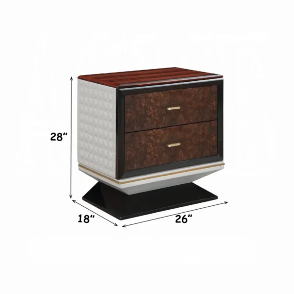 Jamonica 2 Drawer Nightstand Wood by ACME - Image 4