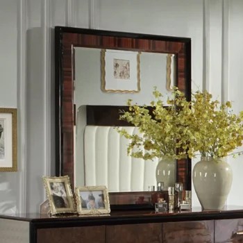 Wooden Rectangle Mirror