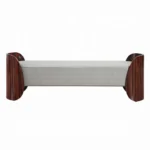 Jamonica Gray Upholstered Bench by ACME - Image 2