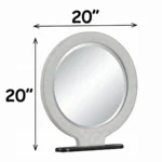 Jamonica Gray Round Vanity Mirror by ACME - Image 3
