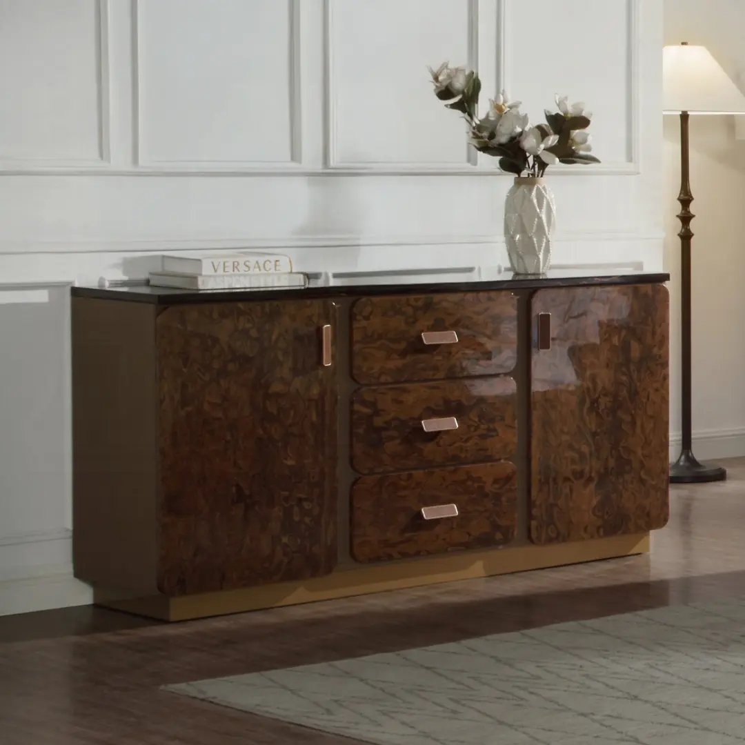 Marcelino Brown Wood Dresser By Acme | Mobilia Cleopatra 3 Brown Wood Dresser