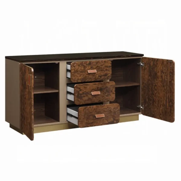 Marcelino Brown Wood Dresser by ACME - Image 3