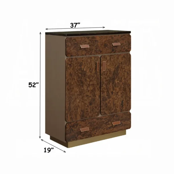 Marcelino Brown Wood Chest of Drawers by ACME - Image 3