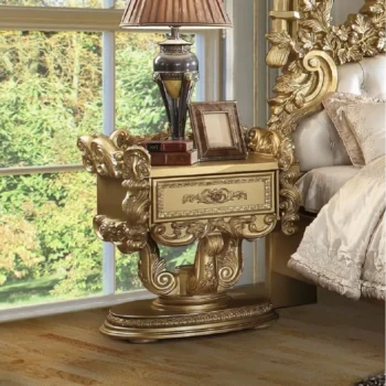 Gold Nightstand