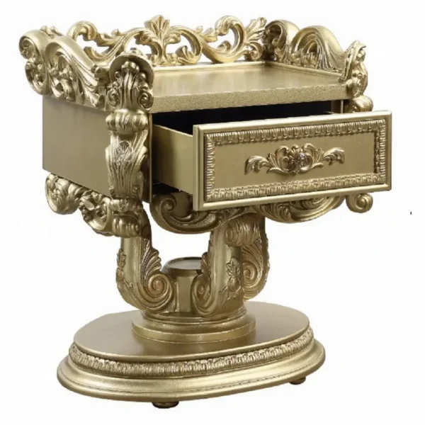 Bernadette Gold Nightstand by ACME - Image 3