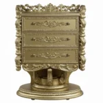 Bernadette Gold 3 Drawer Chest by ACME - Image 2