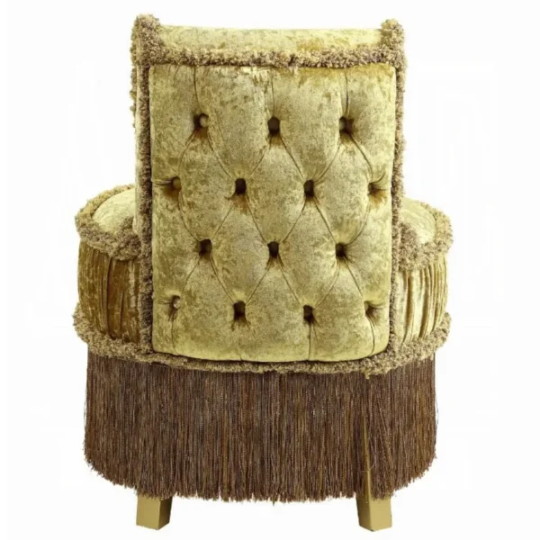 Bernadette Gold Stool Chair by ACME - Image 4
