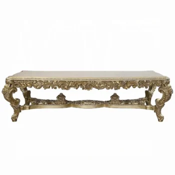 Rectangle Gold Dining Table