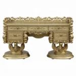 Bernadette Gold 5 Drawer Vanity Desk by ACME - Image 2