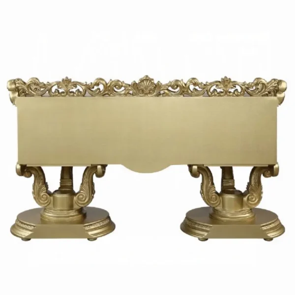 Bernadette Gold 5 Drawer Vanity Desk by ACME - Image 4
